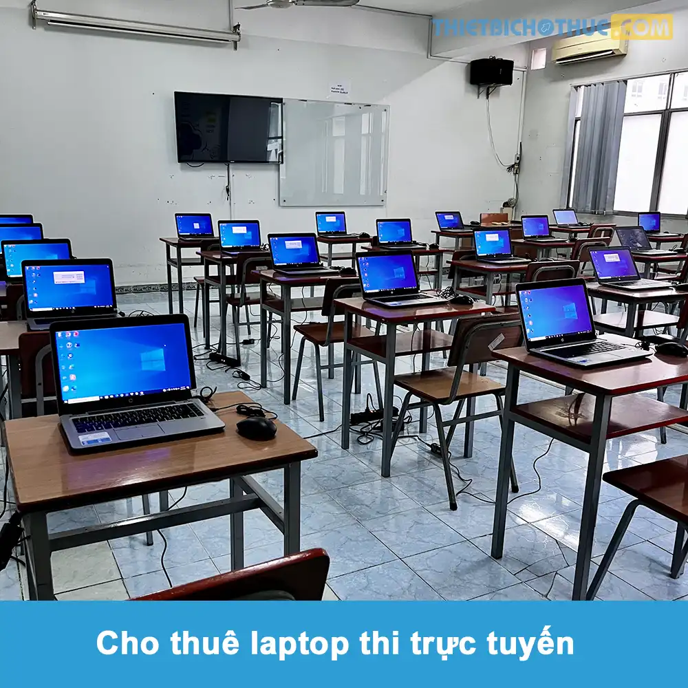 Cho thuê laptop thi trực tuyến